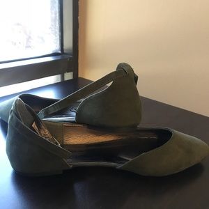 Army green flats